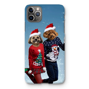 Christmas Lovers: Custom Pet Phone Case - Paw & Glory - Dog Portraits - Pet Portraits