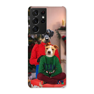 Christmas Mama & Child: Custom Pet Snap Phone Case - Paw & Glory - Dog Portraits - Pet Portraits