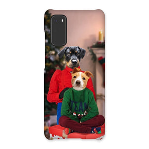 Christmas Mama & Child: Custom Pet Snap Phone Case - Paw & Glory - Dog Portraits - Pet Portraits