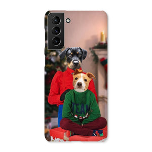 Christmas Mama & Child: Custom Pet Snap Phone Case - Paw & Glory - Dog Portraits - Pet Portraits