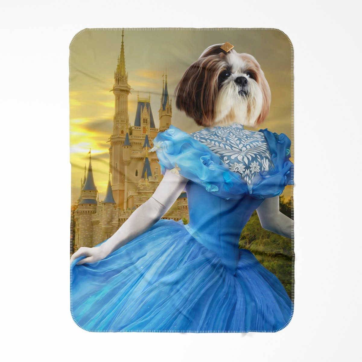 Cinderella: Custom Pet Blanket - Paw & Glory - Dog Portraits - Pet Portraits