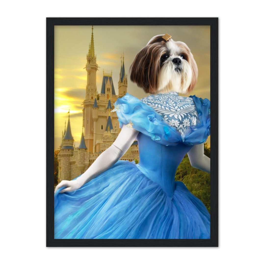 Cinderella: Custom Pet Portrait - Paw & Glory - Dog Portraits - Pet Portraits