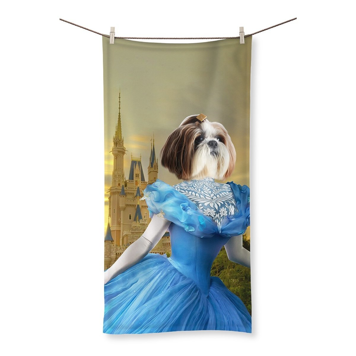 Cinderella: Custom Pet Towel - Paw & Glory - Dog Portraits - Pet Portraits