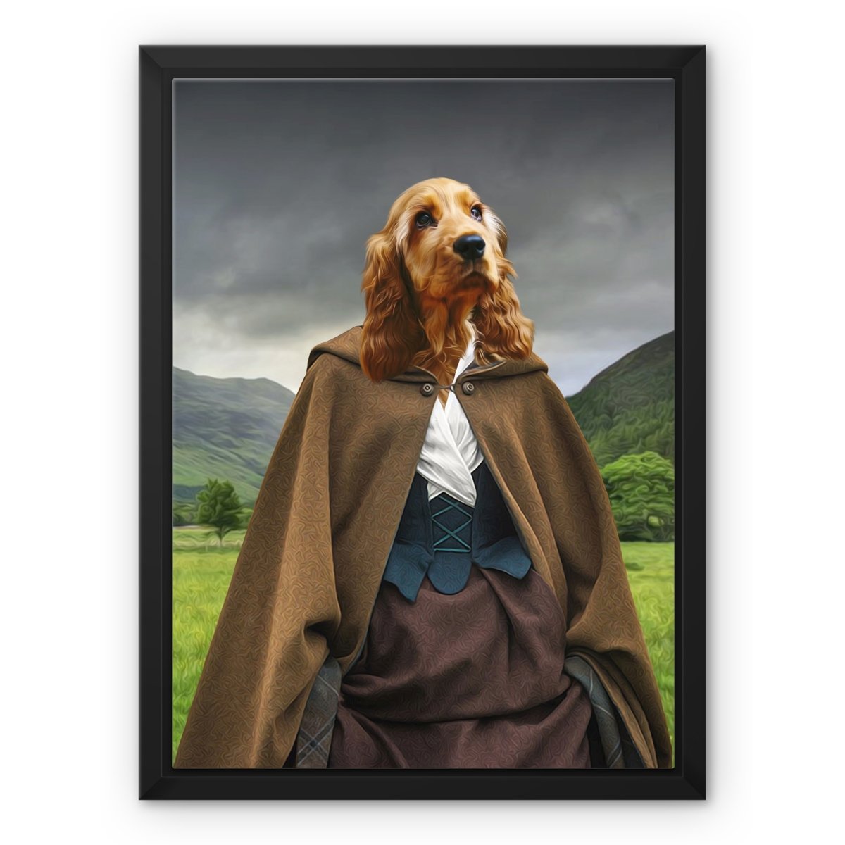 Claire (Outlander Inspired): Custom Pet Canvas - Paw & Glory - Dog Portraits - Pet Portraits