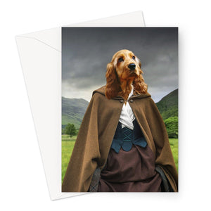 Claire (Outlander Inspired): Custom Pet Greeting Card - Paw & Glory - Dog Portraits - Pet Portraits