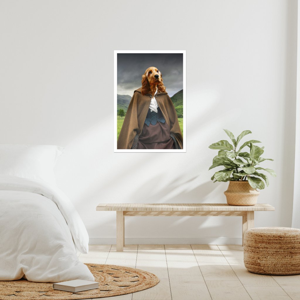 Claire (Outlander Inspired): Custom Pet Poster - Paw & Glory - Dog Portraits - Pet Portraits