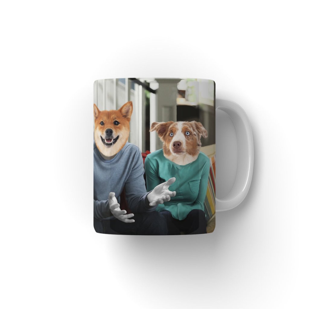 Claire & Phil (Modern Family Inspired): Custom Pet Coffee Mug - Paw & Glory - Dog Portraits - Pet Portraits