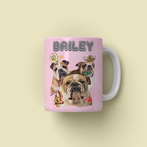 Custom Bootleg: Pet Coffee Mug - Paw & Glory - Dog Portraits - Pet Portraits