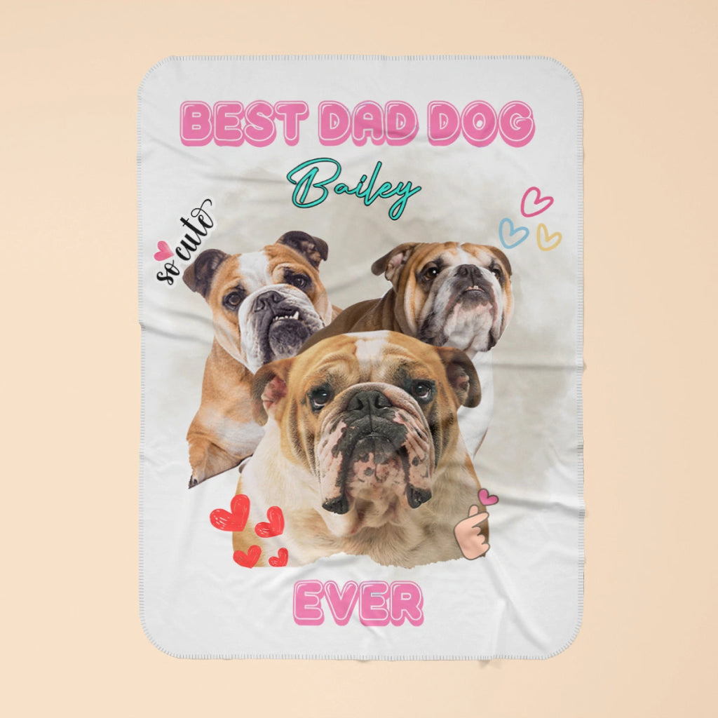 Custom Bootleg: Pet Portrait Fleece Blanket - Paw & Glory - Dog Portraits - Pet Portraits