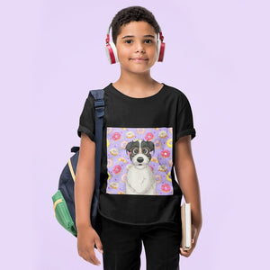 Custom Cartoon: Kids Unisex Pet Portrait T - Shirt - Paw & Glory - Dog Portraits - Pet Portraits