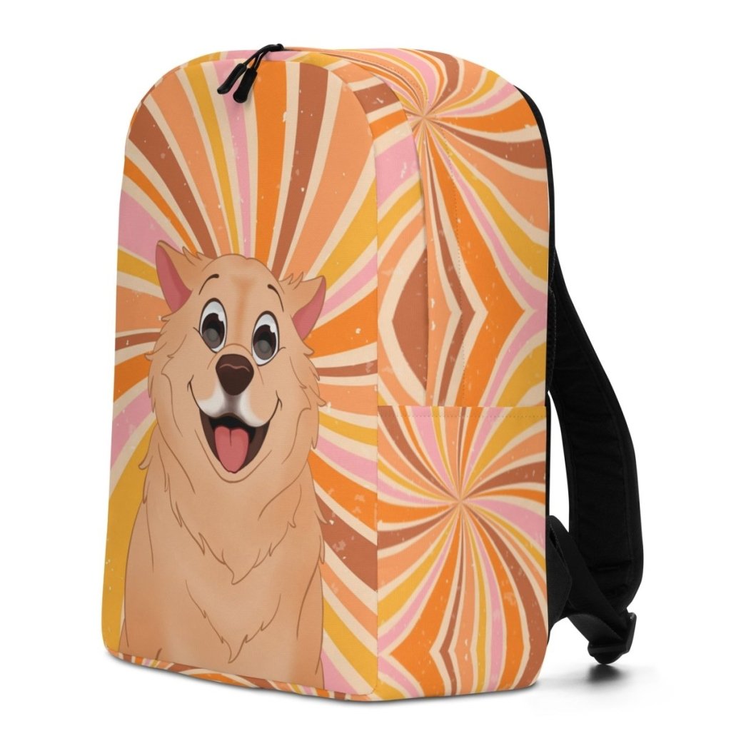 Custom Cartoon: Pet Portrait Backpack - Paw & Glory - Dog Portraits - Pet Portraits