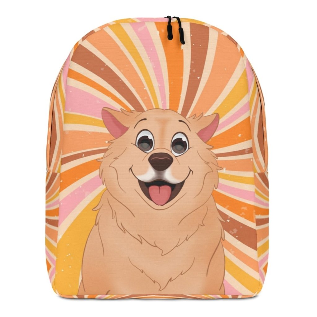 Custom Cartoon: Pet Portrait Backpack - Paw & Glory - Dog Portraits - Pet Portraits