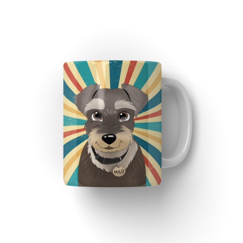 Custom Cartoon: Pet Portrait Coffee Mug - Paw & Glory - Dog Portraits - Pet Portraits