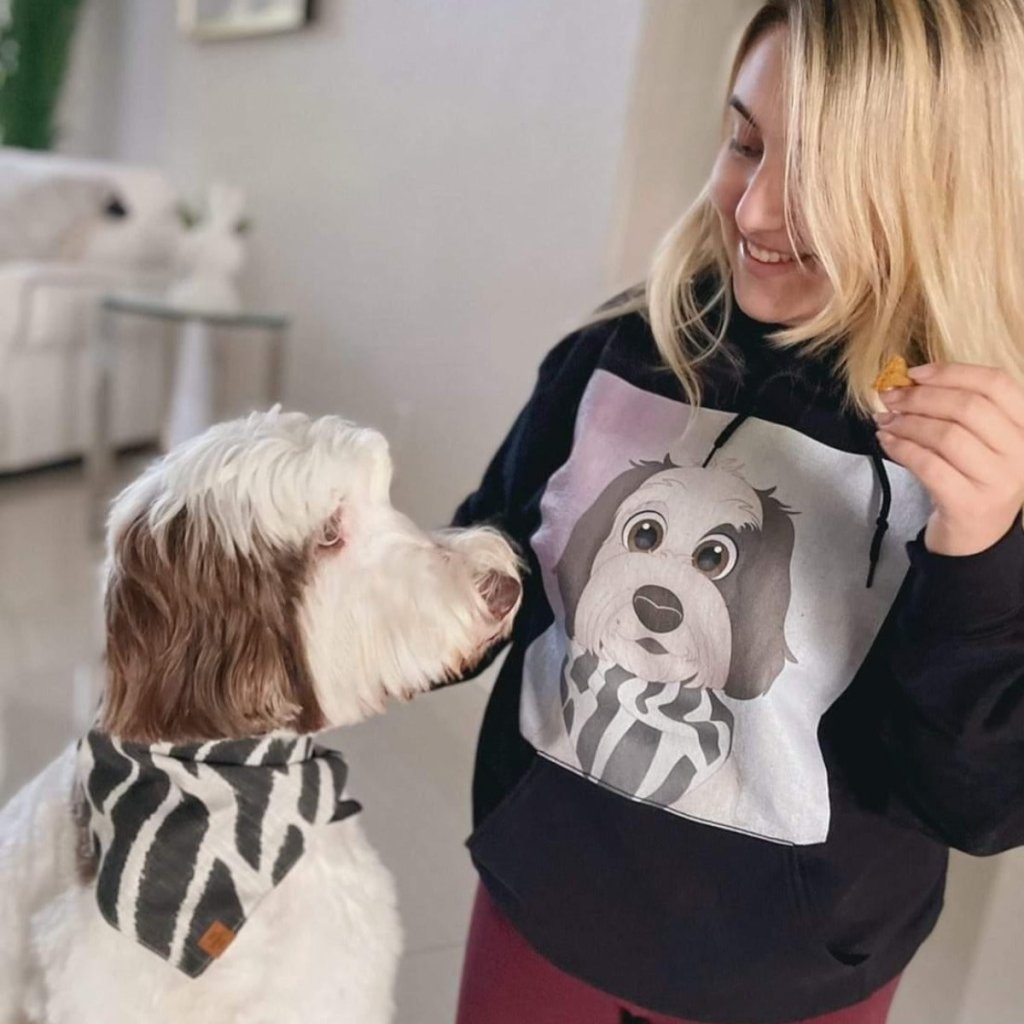 Custom Cartoon: Unisex Pet Portrait Hoodie - Paw & Glory - Dog Portraits - Pet Portraits