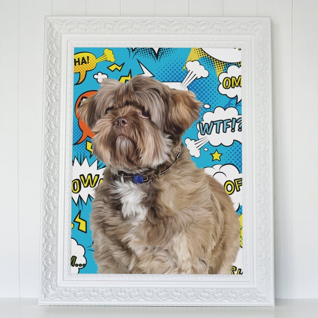 Custom Minimalist: Framed Pet Portrait - Paw & Glory - Dog Portraits - Pet Portraits