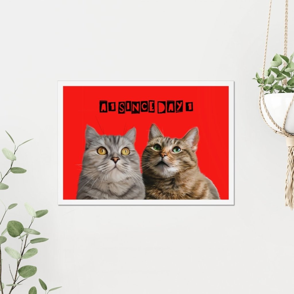 Custom Minimalist: Pet Poster - Paw & Glory - Dog Portraits - Pet Portraits