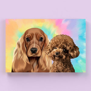 Custom Modern: Pet Canvas - Paw & Glory - Dog Portraits - Pet Portraits