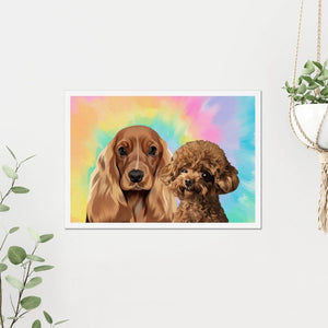 Custom Modern: Pet Poster - Paw & Glory - Dog Portraits - Pet Portraits