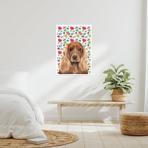 Custom Modern: Pet Poster - Paw & Glory - Dog Portraits - Pet Portraits