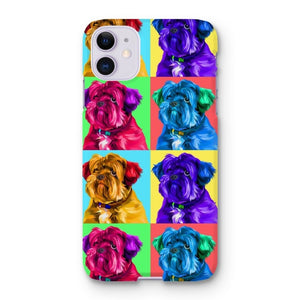 Custom Modern Pop Art: Pet Portrait Snap Phone Case - Paw & Glory - Dog Portraits - Pet Portraits