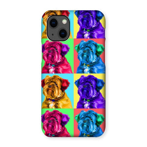 Custom Modern Pop Art: Pet Portrait Snap Phone Case - Paw & Glory - Dog Portraits - Pet Portraits