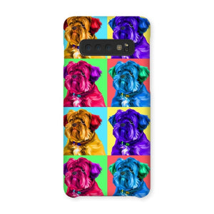 Custom Modern Pop Art: Pet Portrait Snap Phone Case - Paw & Glory - Dog Portraits - Pet Portraits