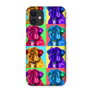 Custom Modern Pop Art: Pet Portrait Snap Phone Case - Paw & Glory - Dog Portraits - Pet Portraits