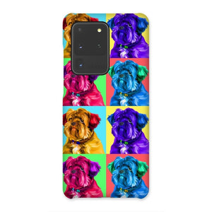 Custom Modern Pop Art: Pet Portrait Snap Phone Case - Paw & Glory - Dog Portraits - Pet Portraits