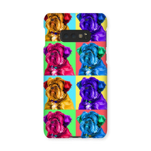 Custom Modern Pop Art: Pet Portrait Snap Phone Case - Paw & Glory - Dog Portraits - Pet Portraits