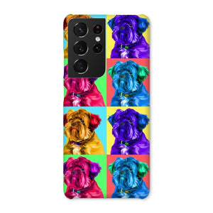 Custom Modern Pop Art: Pet Portrait Snap Phone Case - Paw & Glory - Dog Portraits - Pet Portraits