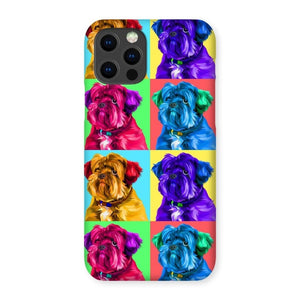 Custom Modern Pop Art: Pet Portrait Snap Phone Case - Paw & Glory - Dog Portraits - Pet Portraits