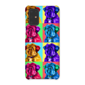 Custom Modern Pop Art: Pet Portrait Snap Phone Case - Paw & Glory - Dog Portraits - Pet Portraits