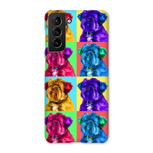 Custom Modern Pop Art: Pet Portrait Snap Phone Case - Paw & Glory - Dog Portraits - Pet Portraits