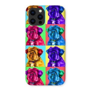 Custom Modern Pop Art: Pet Portrait Snap Phone Case - Paw & Glory - Dog Portraits - Pet Portraits