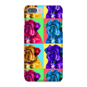 Custom Modern Pop Art: Pet Portrait Snap Phone Case - Paw & Glory - Dog Portraits - Pet Portraits