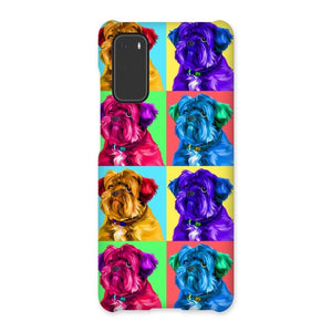 Custom Modern Pop Art: Pet Portrait Snap Phone Case - Paw & Glory - Dog Portraits - Pet Portraits