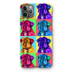 Custom Modern Pop Art: Pet Portrait Snap Phone Case - Paw & Glory - Dog Portraits - Pet Portraits