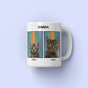 Custom Puppy To Adult: Modern Pet Coffee Mug - Paw & Glory - Dog Portraits - Pet Portraits