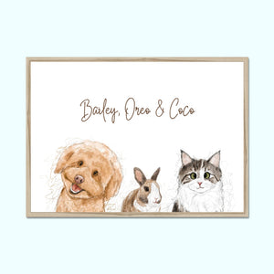 Custom Scribble: Pet Portrait - Paw & Glory - Dog Portraits - Pet Portraits