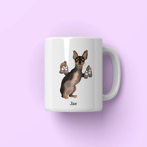 Custom Ugly: Pet Coffee Mug - Paw & Glory - Dog Portraits - Pet Portraits