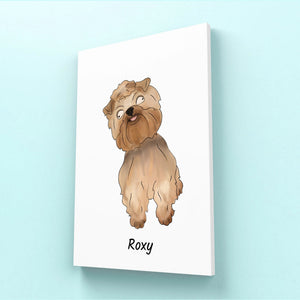 Custom Ugly: Pet Portrait Canvas - Paw & Glory - Dog Portraits - Pet Portraits