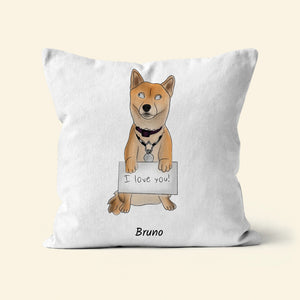 Custom Ugly: Pet Portrait Pillow - Paw & Glory - Dog Portraits - Pet Portraits