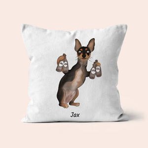 Custom Ugly: Pet Portrait Pillow - Paw & Glory - Dog Portraits - Pet Portraits