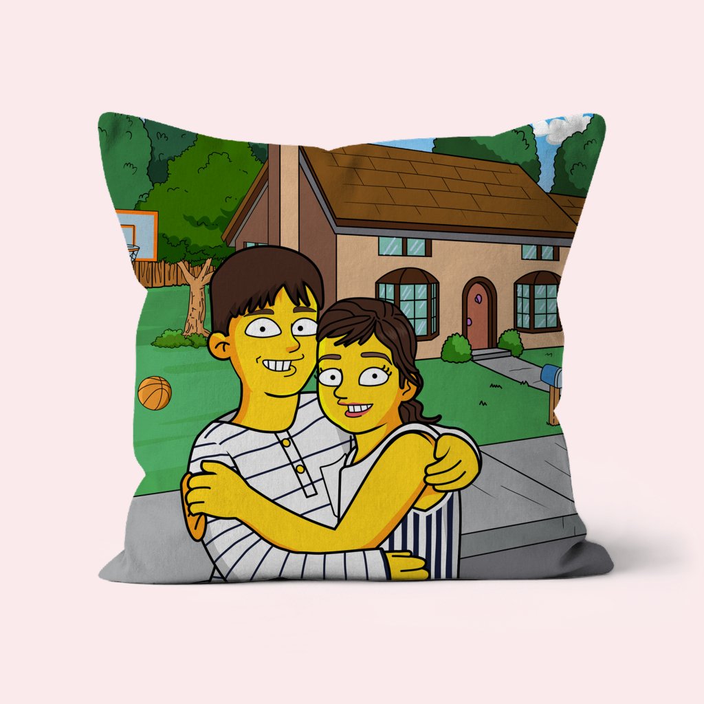 Custom Yellow Art Pillow