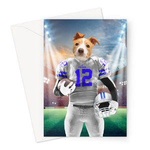 Dallas Goodboys: Custom Pet Greeting Card - Paw & Glory - Dog Portraits - Pet Portraits