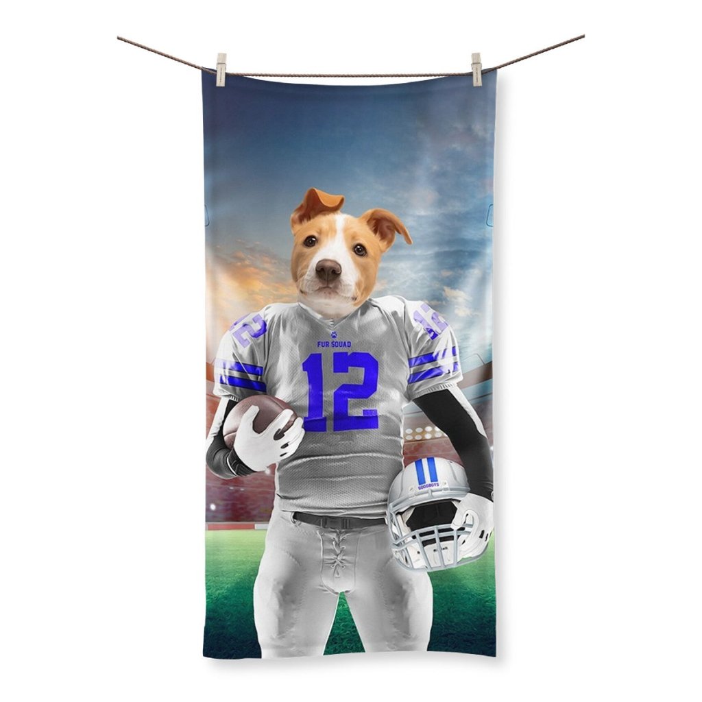 Dallas Goodboys: Custom Pet Towel - Paw & Glory - Dog Portraits - Pet Portraits