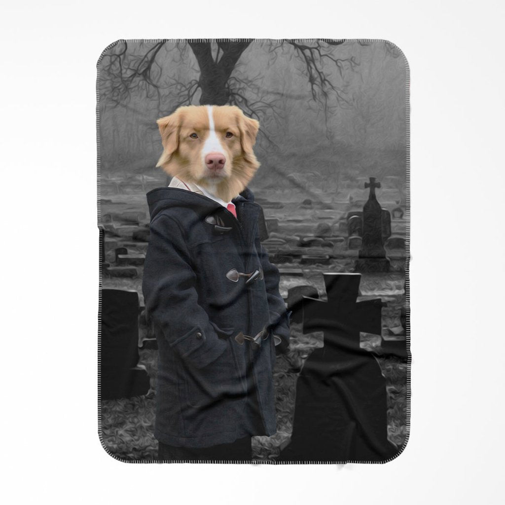 Damien (The Omen Inspired): Custom Pet Blanket - Paw & Glory - Dog Portraits - Pet Portraits