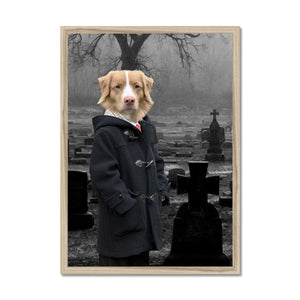 Damien (The Omen Inspired): Custom Pet Portrait - Paw & Glory - Dog Portraits - Pet Portraits