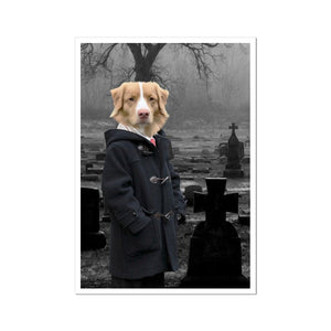 Damien (The Omen Inspired): Custom Pet Portrait - Paw & Glory - Dog Portraits - Pet Portraits