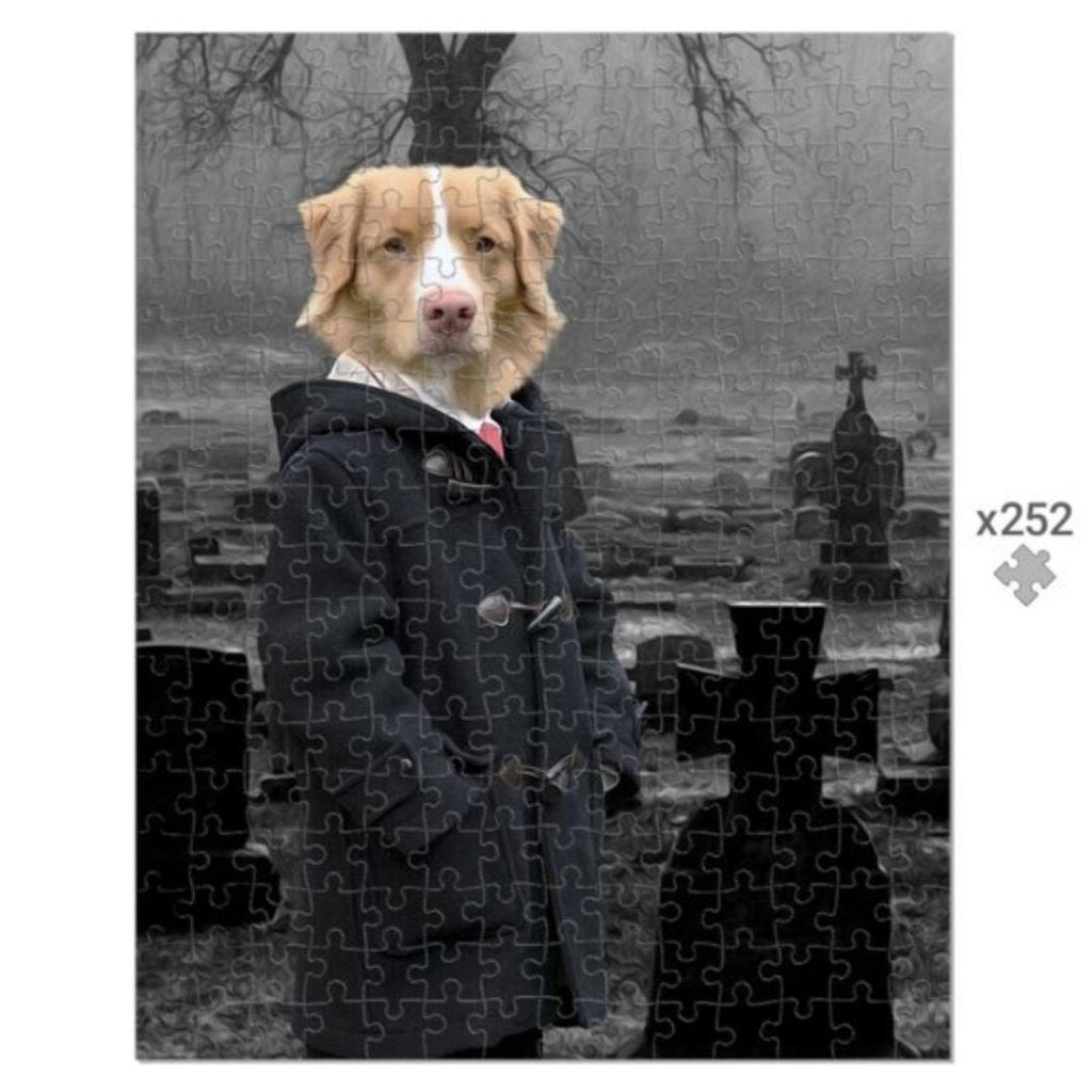 Damien (The Omen Inspired): Custom Pet Puzzle - Paw & Glory - Dog Portraits - Pet Portraits